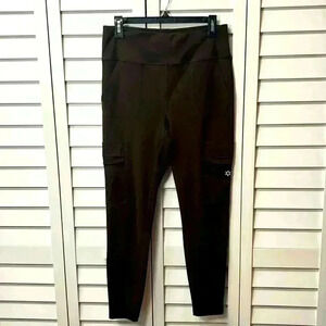 Nine West Active Leggings Size Large Brown